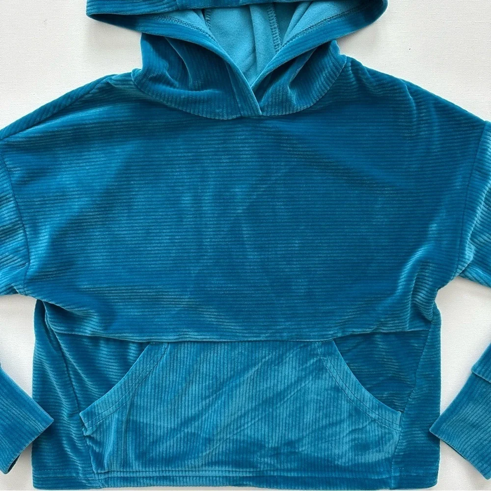 90 Degree By Reflex Turquoise Velour Set Size XS